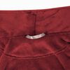 vidaXL Robe de bain sans capuche Rouge Bordeaux l Flanelle