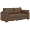 vidaXL Canap&eacute; deux places Marron 180 cm tissu