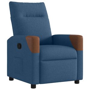 vidaXL Fauteuil inclinable Bleu Tissu