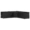 vidaXL Housse de salon de jardin en forme de L 20 &oelig;illets 300x300x90cm