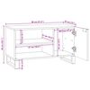 vidaXL Unites TV Blanc 80 x 33 x 46 cm Bois d'ing&eacute;nierie