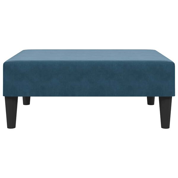 vidaXL Repose-pied bleu 77x55x31 cm velours