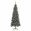 vidaXL Sapin de No&euml;l artificiel Vert 210 cm PVC, plastique et acier