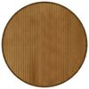 vidaXL Tapis rond marron 80 cm bambou