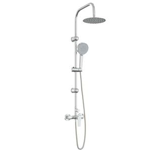 vidaXL Syst&egrave;me de Douche Chrome Acier inoxydable 21 x 48 x 112 cm
