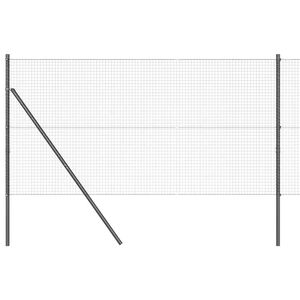 vidaXL Poteau de cl&ocirc;ture. Gris