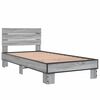vidaXL Cadre de lit sans matelas sonoma gris 90x190 cm