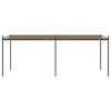 vidaXL Belvédère avec toit rétractable 600x300x233 cm Taupe