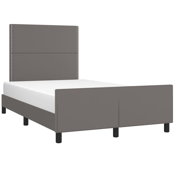 vidaXL Cadre de lit sans matelas gris 120x200 cm similicuir