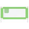 vidaXL Barri&egrave;re de s&eacute;curit&eacute; de lit d'enfant Vert 150x25 cm Tissu