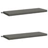 vidaXL Coussins de Banc SOEST 2 pc 100 % polyester Gris
