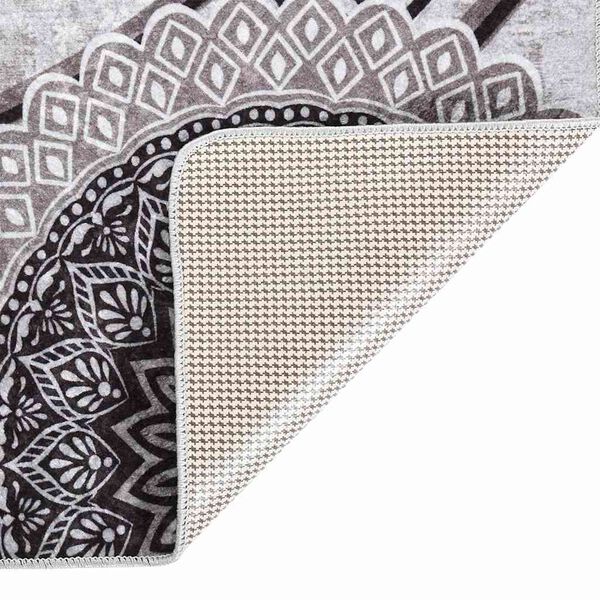 vidaXL Tapis lavable antidérapant 80x300 cm Multicolore