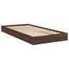 vidaXL Cadre de lit sans matelas ch&ecirc;ne marron 75x190cm bois ing&eacute;nierie