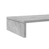 vidaXL Support de moniteur gris béton 100x27x10 cm bois d'ingénierie