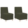 vidaXL Unit&eacute; de Sofa Modulaire Sans Accoudoirs 2 pcs Vert