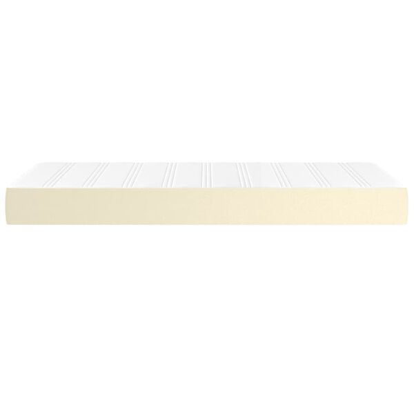 vidaXL Matelas de lit à ressorts ensachés Crème 100x200x20 cm