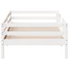 vidaXL Cadre de lit sans matelas blanc 90x190 cm bois de pin massif