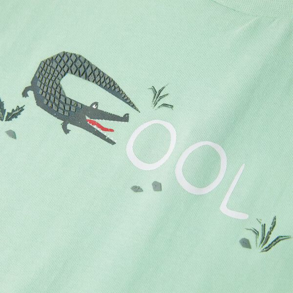 T-shirt enfants &agrave; manches courtes vert clair 128