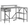 vidaXL Bureau Gris Sonoma 120 x 79 x 86,5 cm Bois d'ing&eacute;nierie