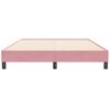 vidaXL Cadre de lit sans matelas rose 160x210 cm velours