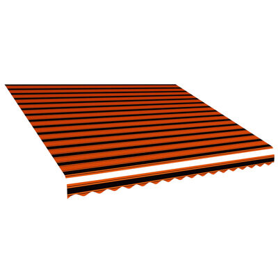 vidaXL Toile d'auvent Orange et marron 400x300 cm