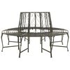 vidaXL Banc circulaire de jardin 160 cm Acier