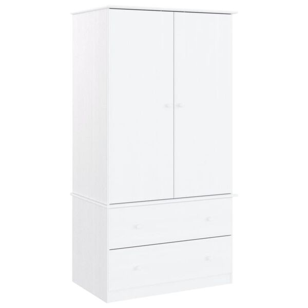 vidaXL Garde-robe ALTA blanc 90x55x170 cm bois massif de pin