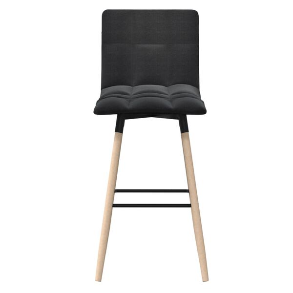 vidaXL Tabouret de bar Noir Tissu
