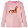 T-shirt enfants &agrave; manches longues rose clair 140