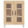 vidaXL Buffet haut Ch&ecirc;ne sonoma 69,5x34x180 cm Bois d'ing&eacute;nierie
