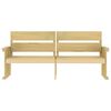 vidaXL Ensemble &agrave; manger de jardin 3 pcs Bois de pin impr&eacute;gn&eacute;
