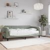 vidaXL Lit de jour avec matelas gris clair 90x190 cm velours