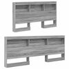 vidaXL Tête de lit de rangement Gris Sonoma 160 cm Bois d'ingénierie