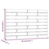 vidaXL T&ecirc;te de lit murale 81x3x63 cm Bois massif de pin