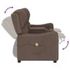 vidaXL Fauteuil de massage inclinable porte-gobelets 2 places taupe