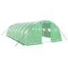 vidaXL Serre avec cadre en acier vert 32 m&sup2; 8x4x2 m