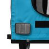 vidaXL Remorque de v&eacute;lo pour animaux de compagnie bleu et gris