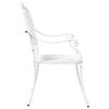 vidaXL Chaise de jardin 2 pcs Blanc 55 x 55 x 92,5cm Aluminium