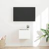 vidaXL Meuble TV mural Blanc 60 x 31 x 29.5 cm Bois d'ing&eacute;nierie
