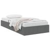 vidaXL Lit de Rangement avec matelas Gris fonc&eacute; 90 x 190 cm tissu