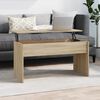 vidaXL Table basse ch&ecirc;ne fum&eacute; 102x50,5x52,5 cm bois d'ing&eacute;nierie