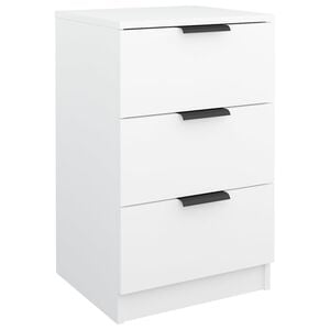 vidaXL Table de chevet Blanc 40x36x65 cm