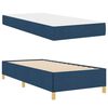 vidaXL Cadre de lit avec matelas Bleu 90 x 200 cm tissu