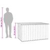 vidaXL Bo&icirc;te de rangement de jardin Marron 171x99x93 cm