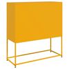 vidaXL Buffet jaune moutarde 100,5x39x107 cm acier