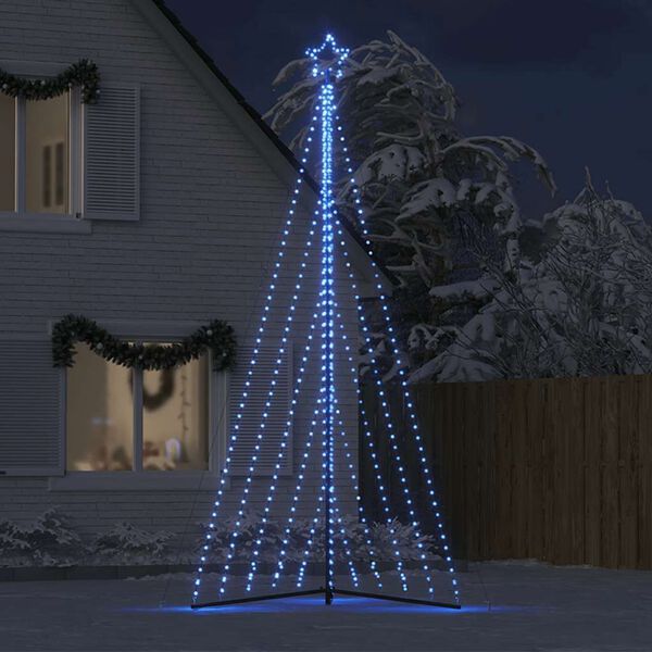 vidaXL Sapin de No&euml;l &agrave; LED 570 LED bleu 399 cm