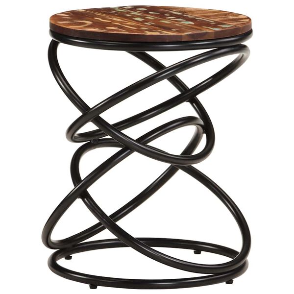 vidaXL Table d'appoint 40x40x52 cm Bois de r&eacute;cup&eacute;ration massif