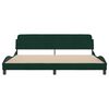 vidaXL Cadre de lit Dover vert fonc&eacute; 200x200 cm velours