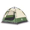 vidaXL Tente de camping cabine 4 personnes vert lib&eacute;ration rapide