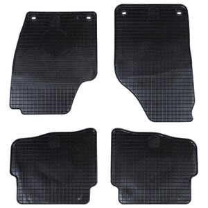 vidaXL Tapis de voiture 4 pcs Noir compatible avec VW POLO 10 / 01-09 NS